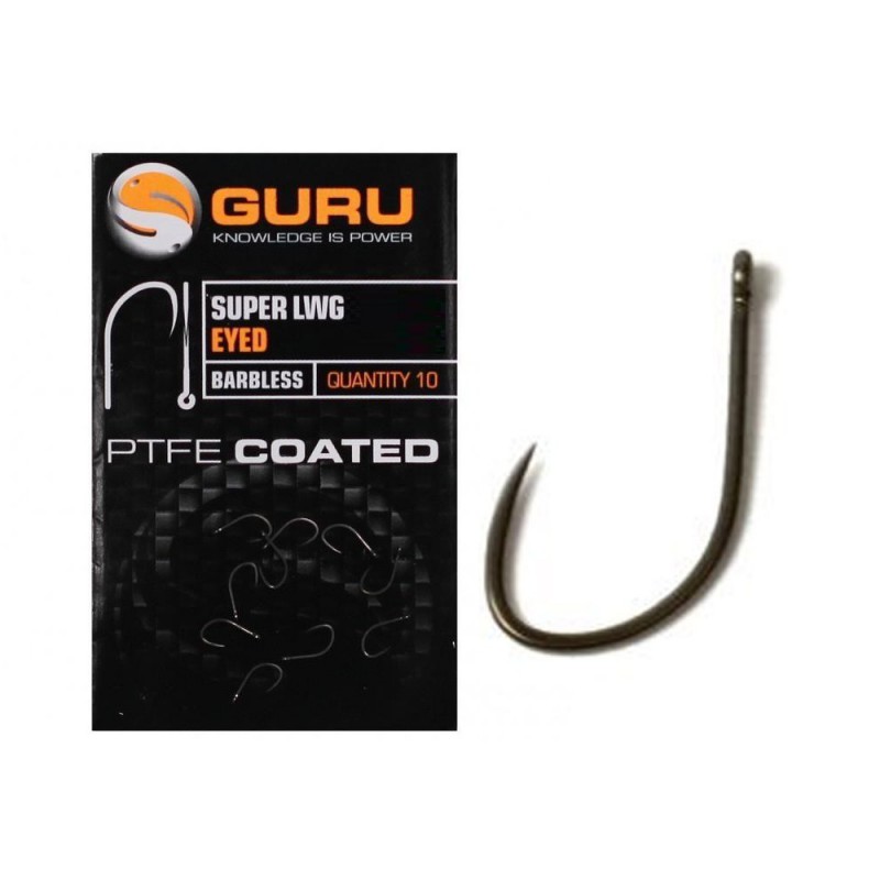 Guru Super LWG Eyed Barbless Hook Size 12