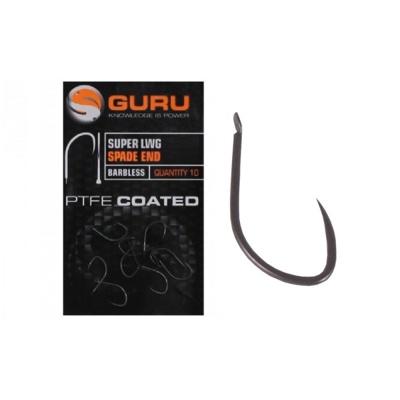 Guru Super LWG Spade End Barbless Hook Size 12