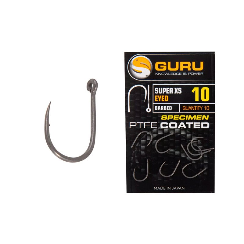 Guru Super XS Eyed Barbed Hook Size 8