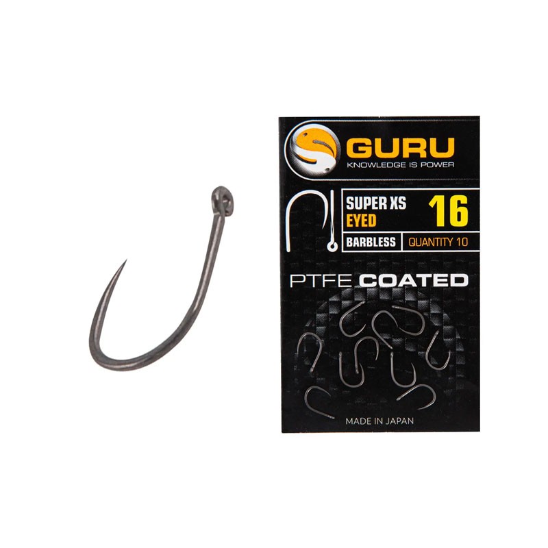 Guru Super XS Eyed Barbless Hook Size 8