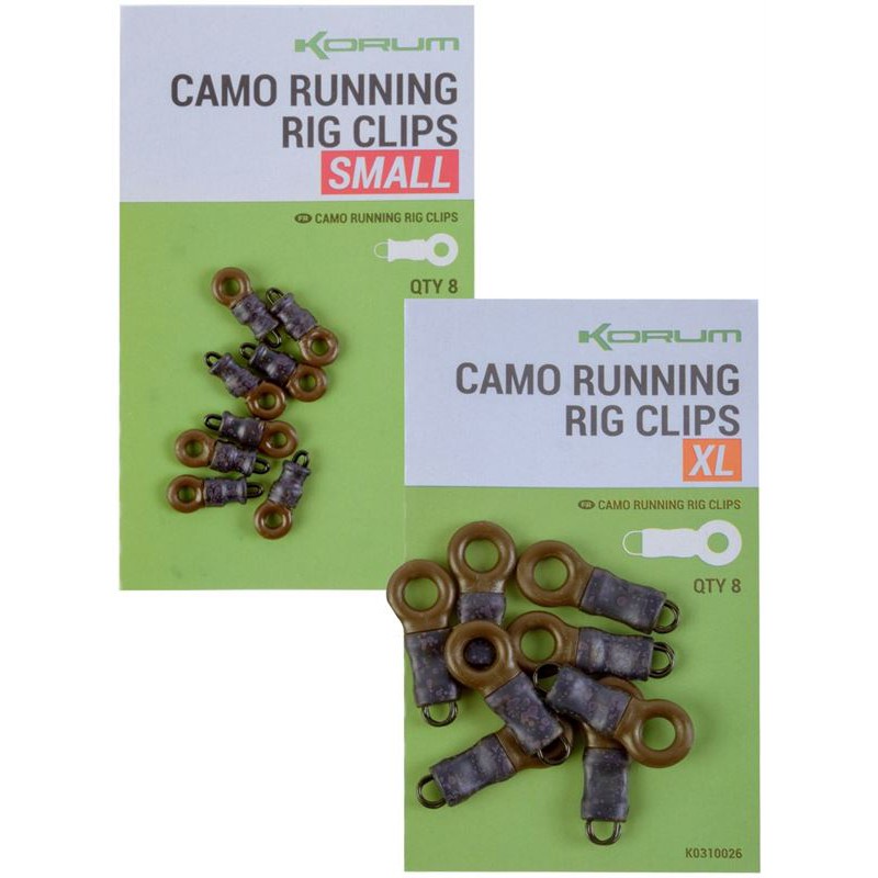 Korum Camo Running Rig Clips XL