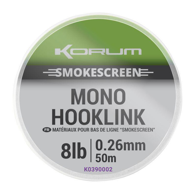 Korum Smokescreen Mono Hooklink 0.23 mm