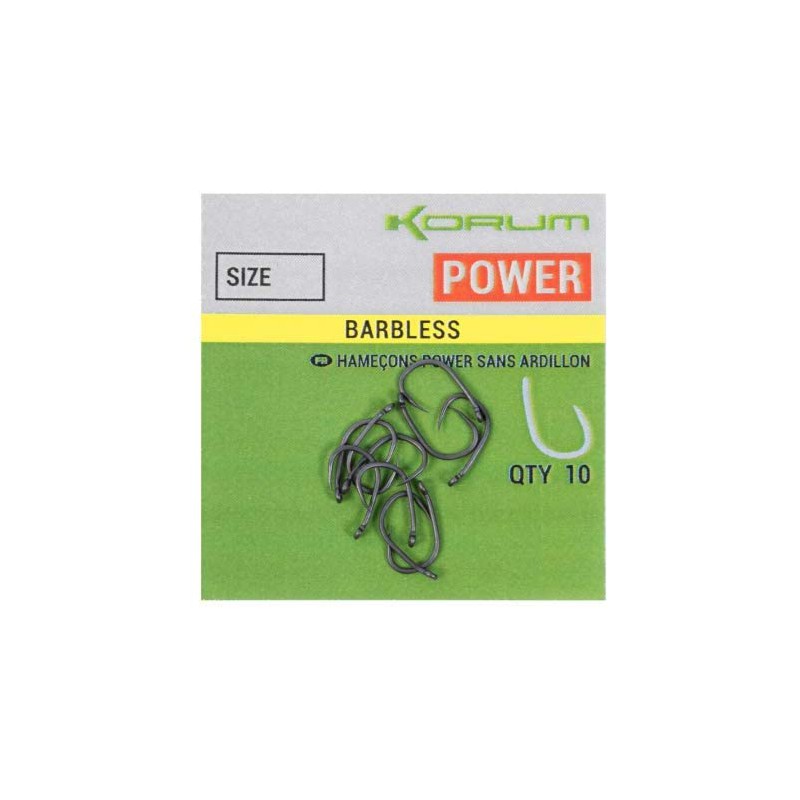 Korum Xpert Power Barbless Hook Size 10