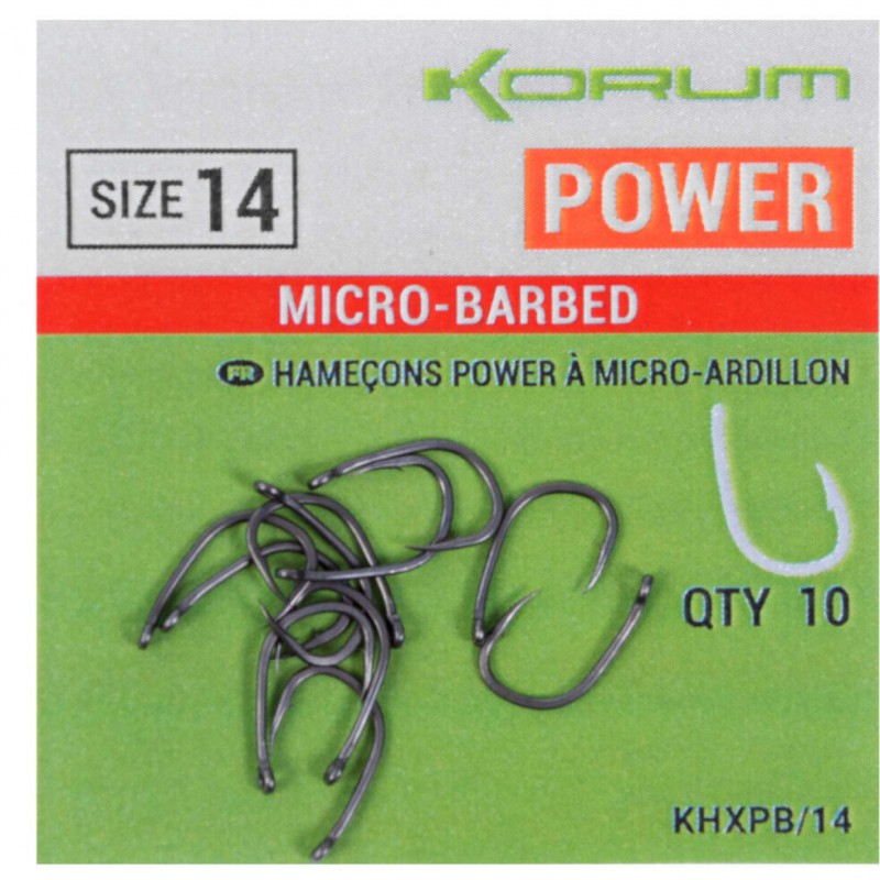 Korum Xpert Power Micro Barbed Hook Size 6