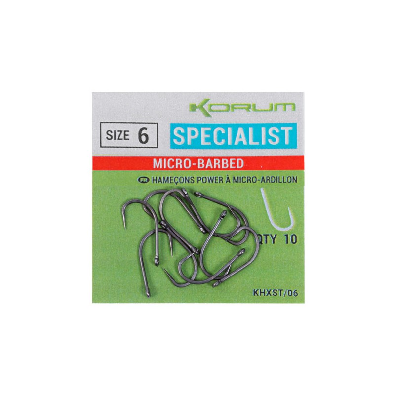 Korum Xpert Specialist Micro Barbed Hook Size 8